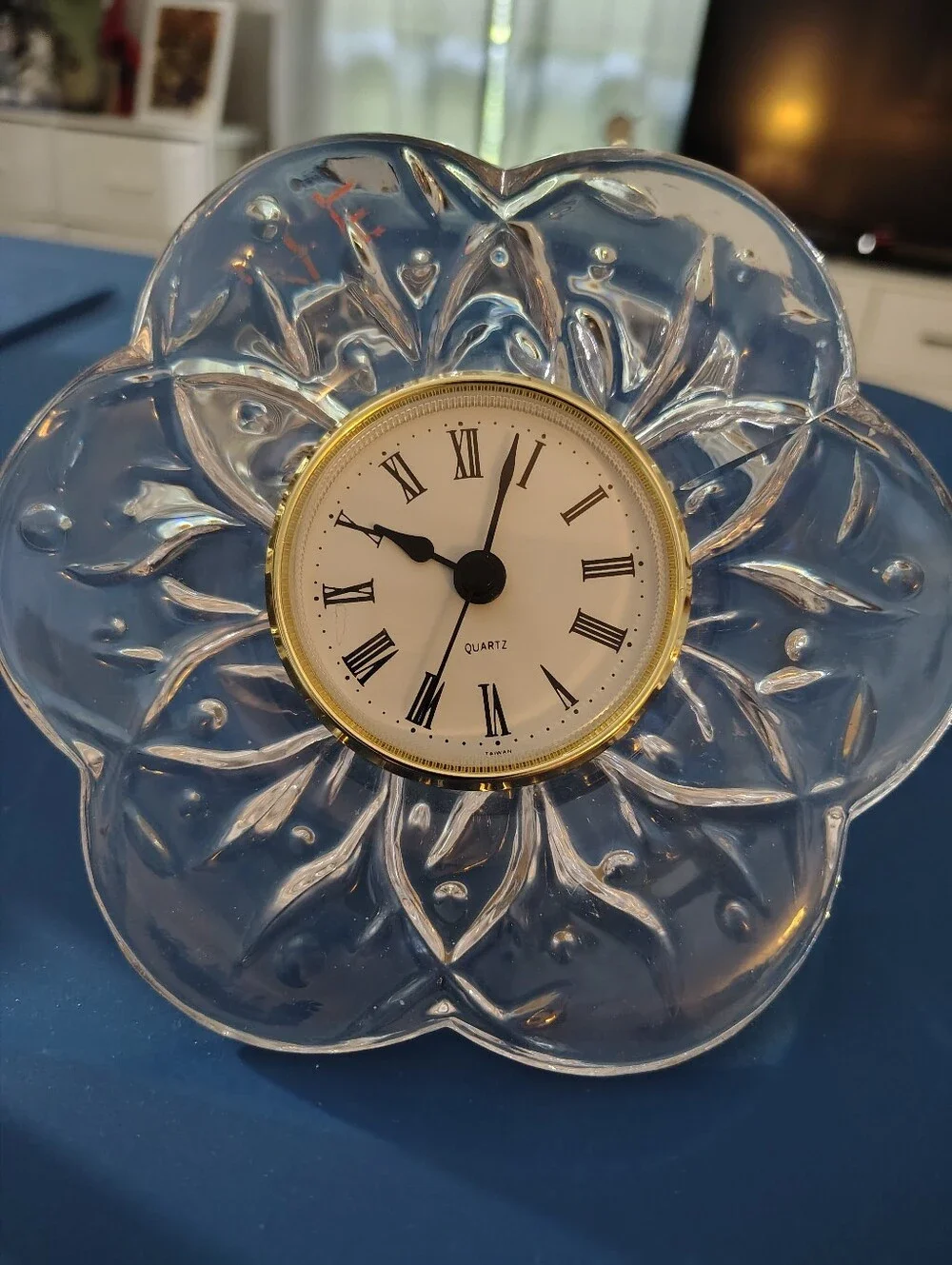 Cristal d Arques France Lead Crystal Clock